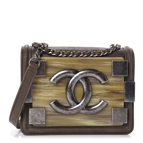 chanel black iridescent calfskin plexiglass marble lego boy bag|chanel bag dimensions.